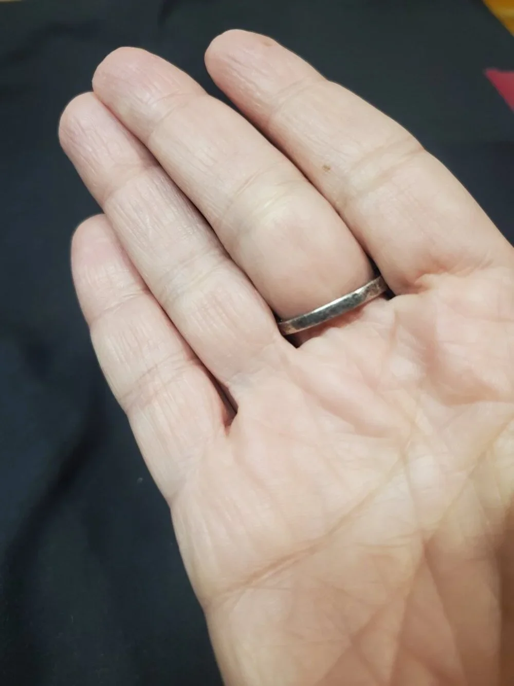925 sterling silver Garnet half eternity band